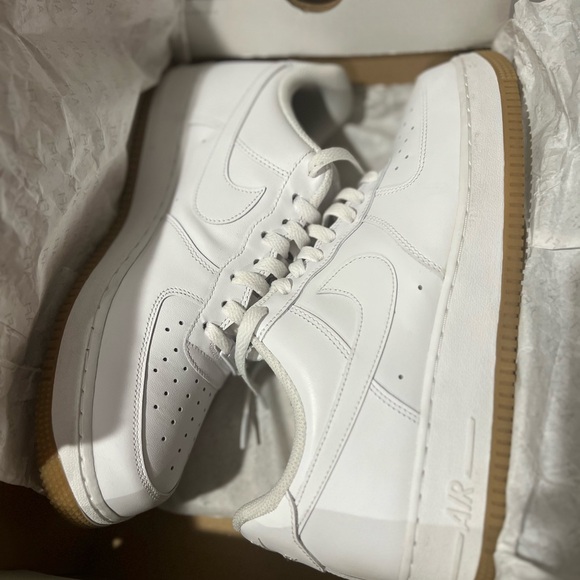 Nike Air Force 1 '07 - White/White-Gum Light Brown - Picture 5 of 5